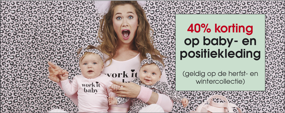 happy happy sale 40% korting op baby- en positiekleding